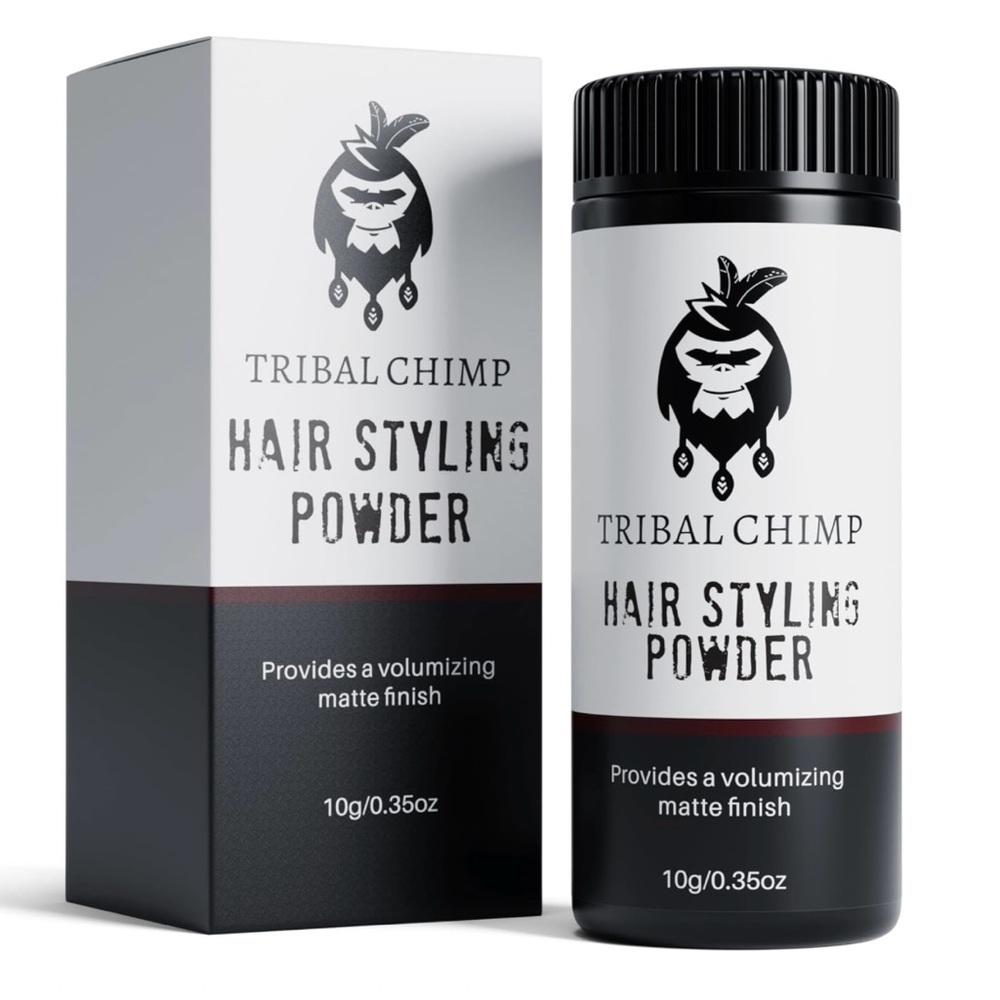 Tribal Chimp Hair Styling Powder - Black and White